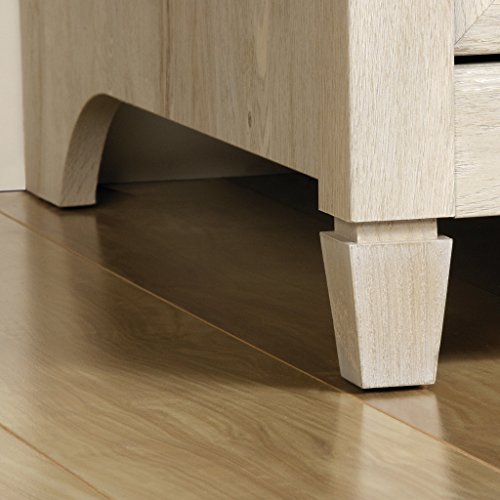 Sauder 419088 Edge Water Computer Desk With Hutch, L: 59.06" x W: 23.307" x H: 46.417", Chalked Chestnut finish