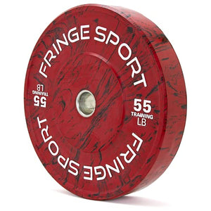 Fringe Sport Savage Tie-Dye Tiger Stripe 55lb Color Bumper Plates, Strength Training Equipment for Weight Training, No Odor - Sold in Pairs, 10lb - 55lb Weight Pair (55)