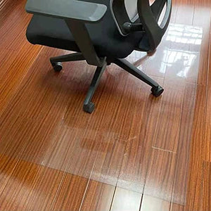 ZHOUHONG Hard-Floor Chair Mat for Hardwood Floor - Clear Vinyl Protector