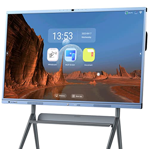 JYXOIHUB Smart Board, 65 Inch 4K UHD Interactive Whiteboard with Dual System and 20MP Camera