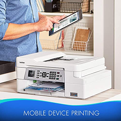 Brother INKvestmentTank MFC-J805DW All-in-One Color Inkjet Printer - Print Scan Copy Fax - WiFi- Mobile Printing - Auto 2-Sided Printing - Up to 20-Sheet ADF - 1.8" Color LCD + iCarp HDMI Cable