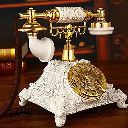 Vintage Resin Rotary Dial Antique Telephone - Black