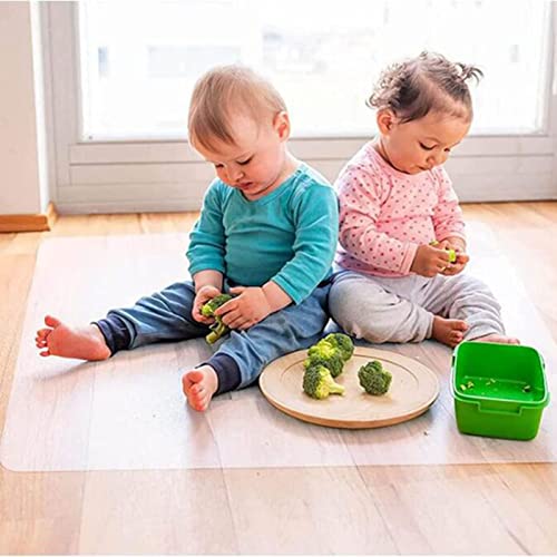 HOBBOY Clear Vinyl Hard-Floor Chair Mat Protector, Non-Slip, 2mm Thick - Multiple Sizes