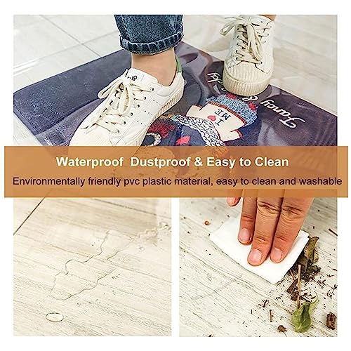 LOBUNS Clear Vinyl Plastic Floor Protector Runner Rug Mat - Anti-Static, Non-Slip, Durable - Home Office Carpet Protection, 1.5mm Thick, Various Widths - 10ft