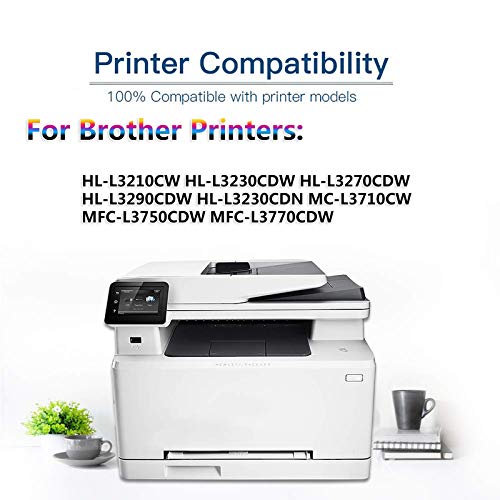 8 Pack (2BK+2C+2Y+2M) Compatible High Yield Toner Cartridge Replacement for Brother TN-223 | TN223 use for Brother L3210CW L3230CDW L3270CDW L3290CDW L3710CW L3750CDW L3770CDW Series Printer