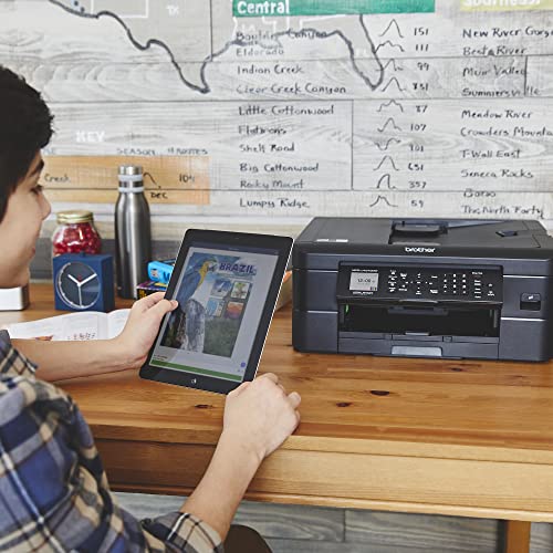 Brother MFC-J1010DW Wireless Color Inkjet All-in-One Printer with Mobile Device and Duplex Printing