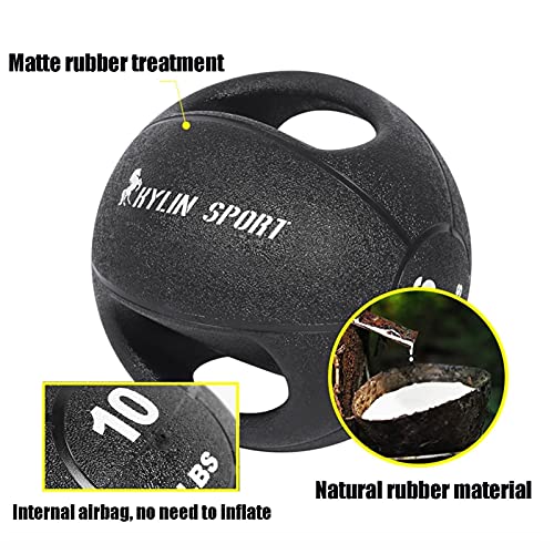 Medicine Balls WXYZ 12lb/5.4kg, Solid Rubber Balance Ball Training Ball, Home Gym Strength Training Equipment