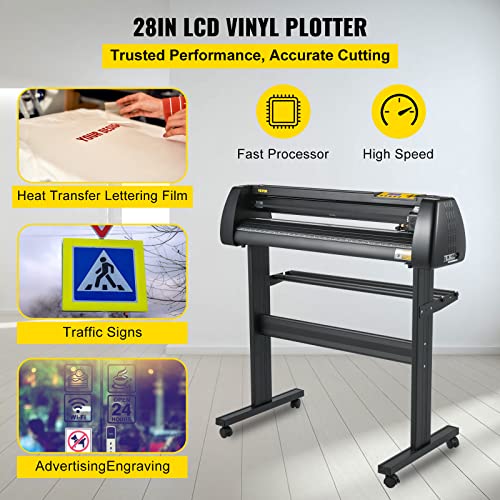 VEVOR 28 Inch Vinyl Cutter Machine Bundle with Signmaster Software & Supplies