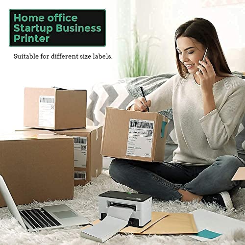 MUNBYN Thermal Label Printer, with Pack of 500 4x6 Roll Labels,High Speed Direct USB Thermal Barcode 4×6 Shipping Label Printer Marker