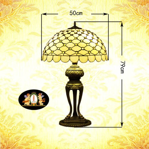 Tiffany Europaische retro style hand-painted stained glass table lamp