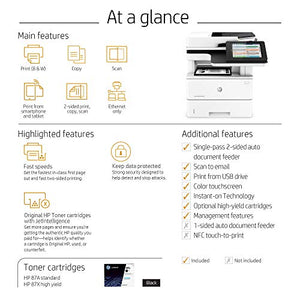 HP LaserJet Enterprise M527dn Multifunction Laser Printer with Built-in Ethernet & Duplex Printing (F2A76A)