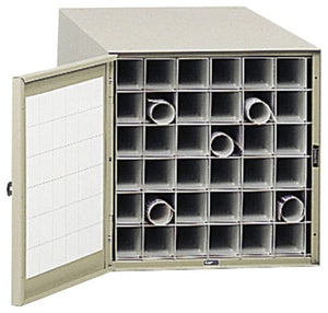Safco Products 4962 Steel Roll File Horizontal Storage Cabinet, 36 Tube, Tropic Sand