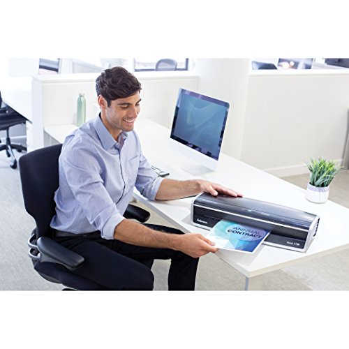 Fellowes Venus 2 125 Laminator with Pouches Kit, Black/Silver, 5.1" x 21.3" x 8.2