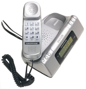 Conair TCR200MS Clock Radio Telephone (Metallic Silver)