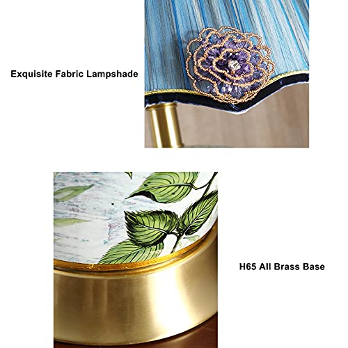 SLEEVE Retro Table Lamp with Fabric Lampshade and Copper Base