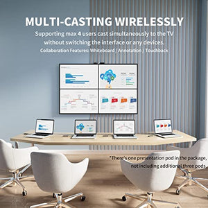 Yealink RoomCast Wireless HDMI Transmitter and Receiver 4K - WPP30 Plug & Play - Yealink A20 A30 Collaboration