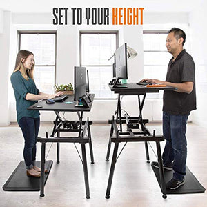 Stand Steady TranzForm - Electric Standing Desk | Transform Your Workspace - Switch from Sit to Stand with The Push of a Button! | 48 Inch Full Size Stand Up Desk Perfect for Office or Home!