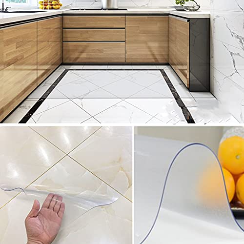 PVC Chair Floor Mat Home Office Protector for Hard Wood Floors, Carpet Protector Chair Mat, Desk Chair Mat for Carpet, Non-Slip Floor Protection Mat (100x120cm)
