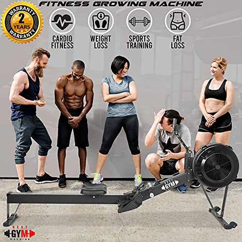 Rowing Machine - Total Body Workout Machine - Perfect Rowing Machines for Home Use Indoor Gym - High Calorie Burning Rower Machine - Bluetooth Connectivity Folding Rowing Machine