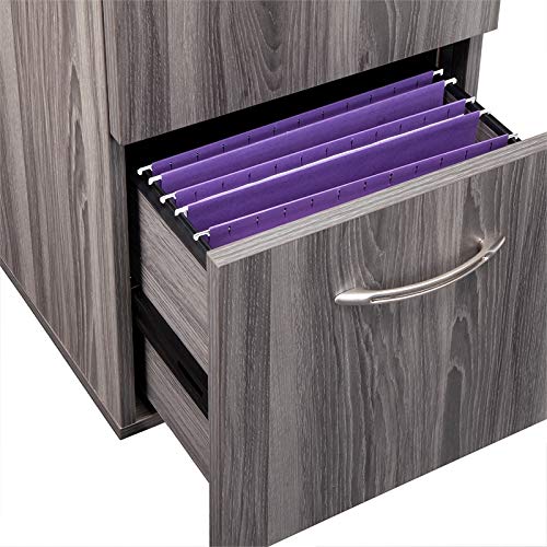 Safco Mayline AFF20LGS Aberdeen 20"D Pedestal FF - Gray Steel Tf