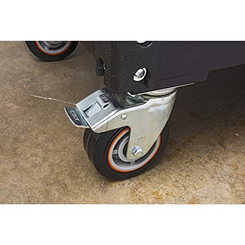 GEARWRENCH 2 Drawer Black & Orange Utility Cart, 32" - 83168