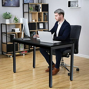 ADHW Computer Desk 55 inch PC Laptop Work Study Table Home Office Desk Workstation