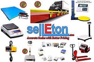 Selleton Floor Scale (10,000 lbs x 1 lb) with Pallet Size 60" x 60" with Indicator & Printer