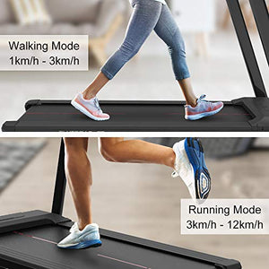 Ativafit Folding Treadmill 2.5 HP Electric Running Machine with 25 Preset Program Walking Jogging Exercise Treadmill 16” Wide Wide Tread Belt 
