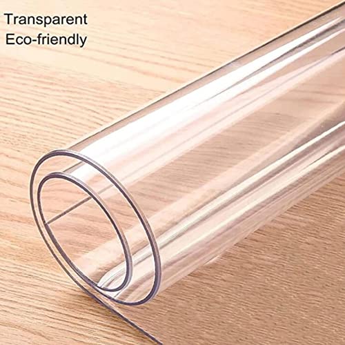 HOBBOY Clear PVC Chair Mat for Hardwood Floors - Waterproof & Scuff Resistant - 1.5/2mm Thick - 60/150/180cm Multipurpose