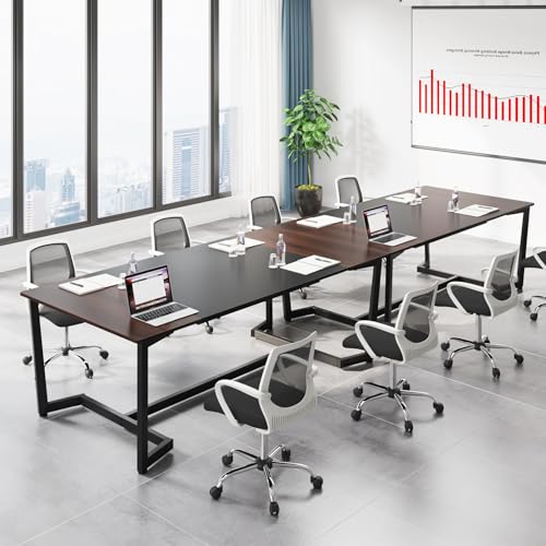 Tribesigns 13FT Conference Table for 10-14 Person, Modern Rectangular Office Meeting Table
