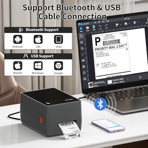Itari T310 Thermal Transfer Printer - 300 DPI Inkless Industrial Printer