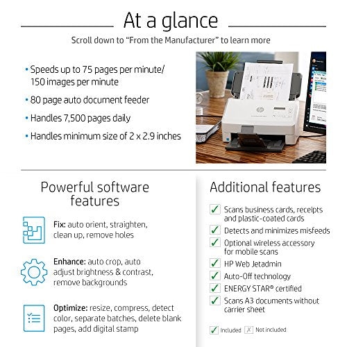 HP ScanJet Enterprise Flow 7000 s3 Sheet-feed OCR Scanner
