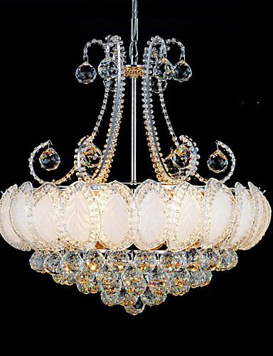 SSBY Modern Luxury Chandeliers Crystal Living Room LED Pendant Lights Diameter 50CM Gold Or Silver , 110-120v-gold