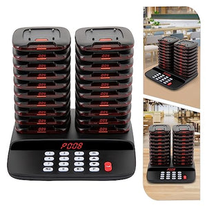 BILPIKOGoo Restaurant Pager System - Long Distance Pagers for Social Distancing (2624-3280ft)
