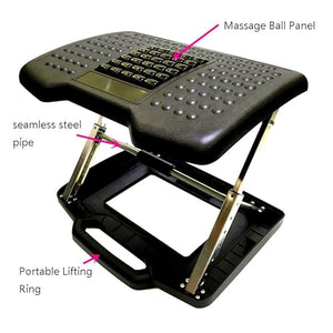 NOTRYA Office Foot Rest - Adjustable Angle, Non-Slip, Leg Relief Massage Lift - Under Desk Footrest