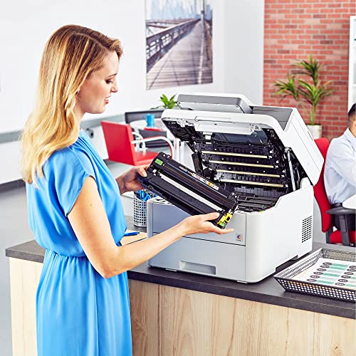 Brother MFC-L3710CW Wireless Color Laser Printer - Print Copy Scan Fax, 600 x 2400 dpi, 19 ppm