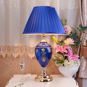505 HZB European Desk Lamp Bedroom Bedside Cabinet Lamp Study Creative Fashion Desk Lamp (Size : L4372cm)