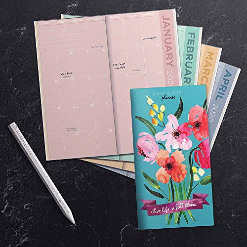 2020-2021 Printed Bouquet 2-Year Small Pocket Planner Calendar