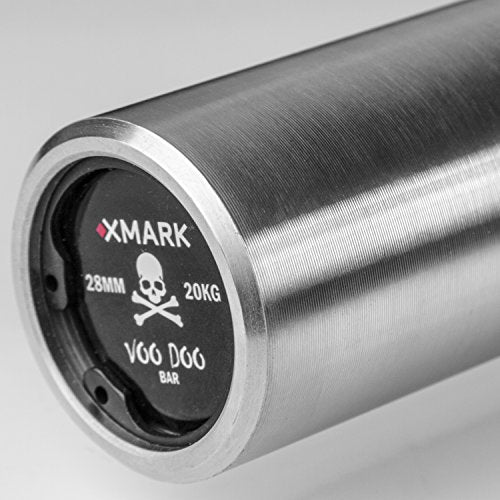 XMark VOODOO Weight Bar, 7’ Olympic bar, Barbell bar, 1500 lb Weight Capacity Strength Training Bar, Weightlifting bar, Olympic Barbell, Use with 2” Olympic Weight Plates, Perfect for Home Gyms