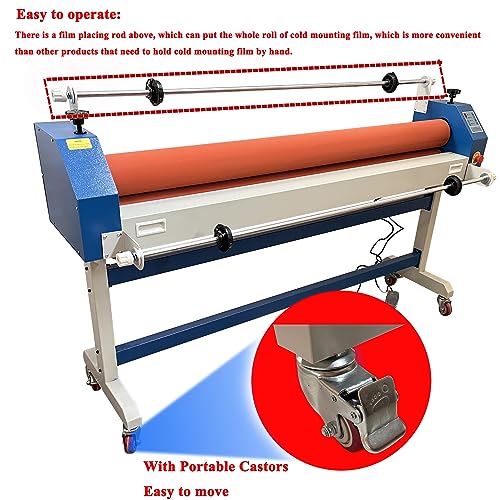HQHAOTWU Electric Cold Roll Laminator 63 inch Automatic Laminator - 110V