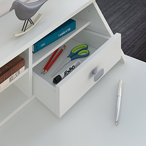Broadview Computer Desk with Pedestal, Organizer and File Cabinet