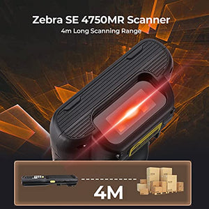MUNBYN Android Handheld Scanner, 2D Android 9.0 Scanner with Zebra 4750MR Scanner (Extended Range), Support Hot Swap, IP67 NFC 4G WiFi for 1D 2D Decoding in Warehouse Inventory Tracking