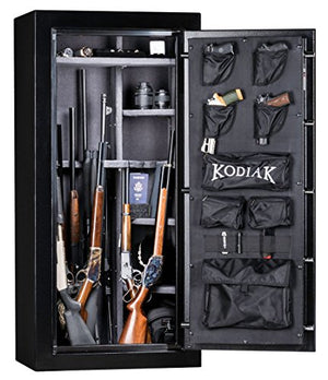 Kodiak KB19ECX Gun Safe by Rhino Metals, 30 Long Guns & 4 Handguns, 350 lbs, 30 Minute Fire Protection, Electronic Lock and Bonus Deluxe Door Organizer
