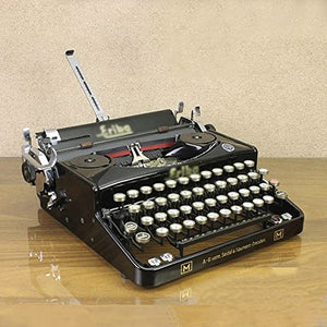 Amdsoc Metal English Typewriter Decoration 30 * 30 * 10CM