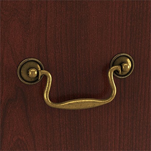 Bush Furniture UrbanPro L Shaped Desk 4 Pc. Set in Harvest Cherry - Engineered Wood