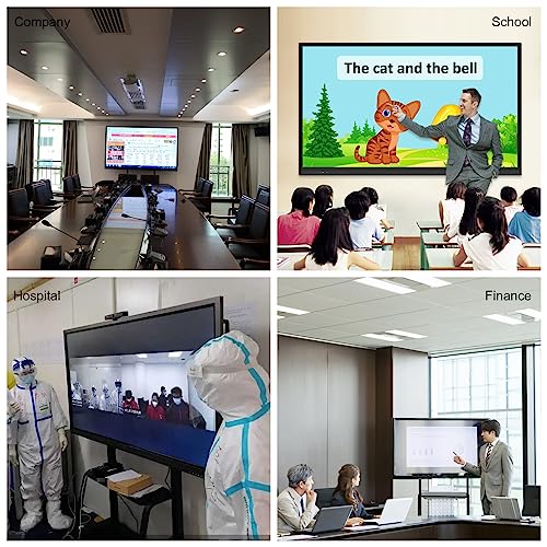 Generic 65'' Smart Digital Whiteboard, Interactive 4K UHD Touchscreen Display - Classroom & Business (Board + Stand)