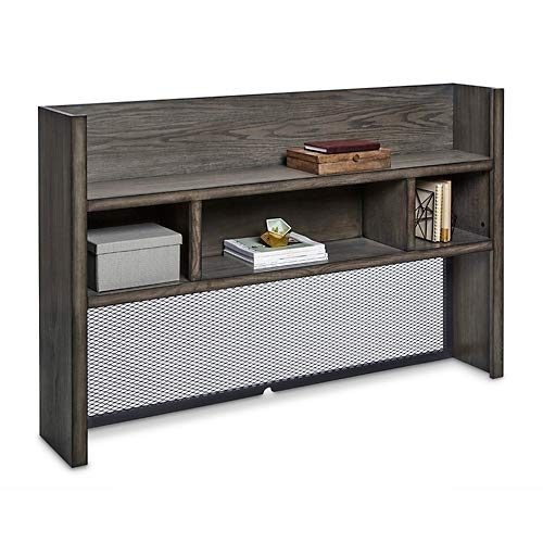 Westgate 66"W Open Hutch for Credenza Rustic Grey Veneer