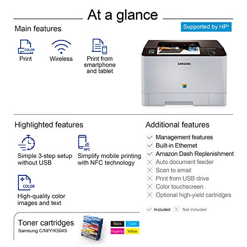 Samsung SL-C1810W/XAA Wireless Color Printer (SS204E)