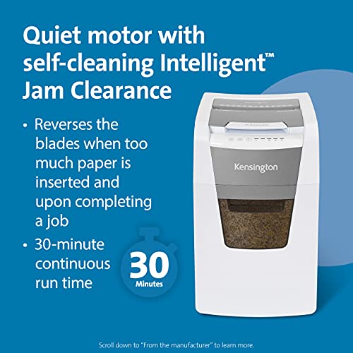 Kensington OfficeAssist 150-Sheet Auto-Feed Micro Cut Shredder - K52050AM