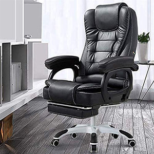 KouRy Ergonomic Executive Office Chair, PU Leather High-Back Desk Chair, Swivel Rocking Chair - Multiple Colors